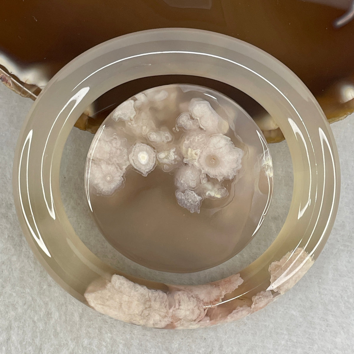 Natural Yellow Flower Agate Set Oval Full Round Bangle | Sunny Blossom, Joy & Imperial Oval Bangle Set (91.99g Total Set Weight | 56.4mm Inner Diameter | 10.8x11.0mm | Perfect | Synergy, Wealth Bloom, Optimism & Protection Shield)