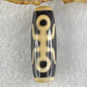 Natural Powerful Tibetan Old Oily Agate Double Noble Patina Guiren Tairen Human Dzi Bead Totem Amulet Heavenly Master (Tian Zhu) 双贵人天诛 9.93g 37.7 by 12.9mm - Huangs Jadeite and Jewelry Pte Ltd