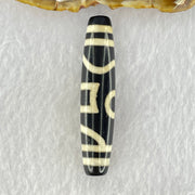 Natural Powerful Tibetan Old Oily Agate Sky Door Serenity 1 Eye Dzi Bead Heavenly Master (Tian Zhu) 一眼天诛 15.28g 59.3 by 12.9mm - Huangs Jadeite and Jewelry Pte Ltd