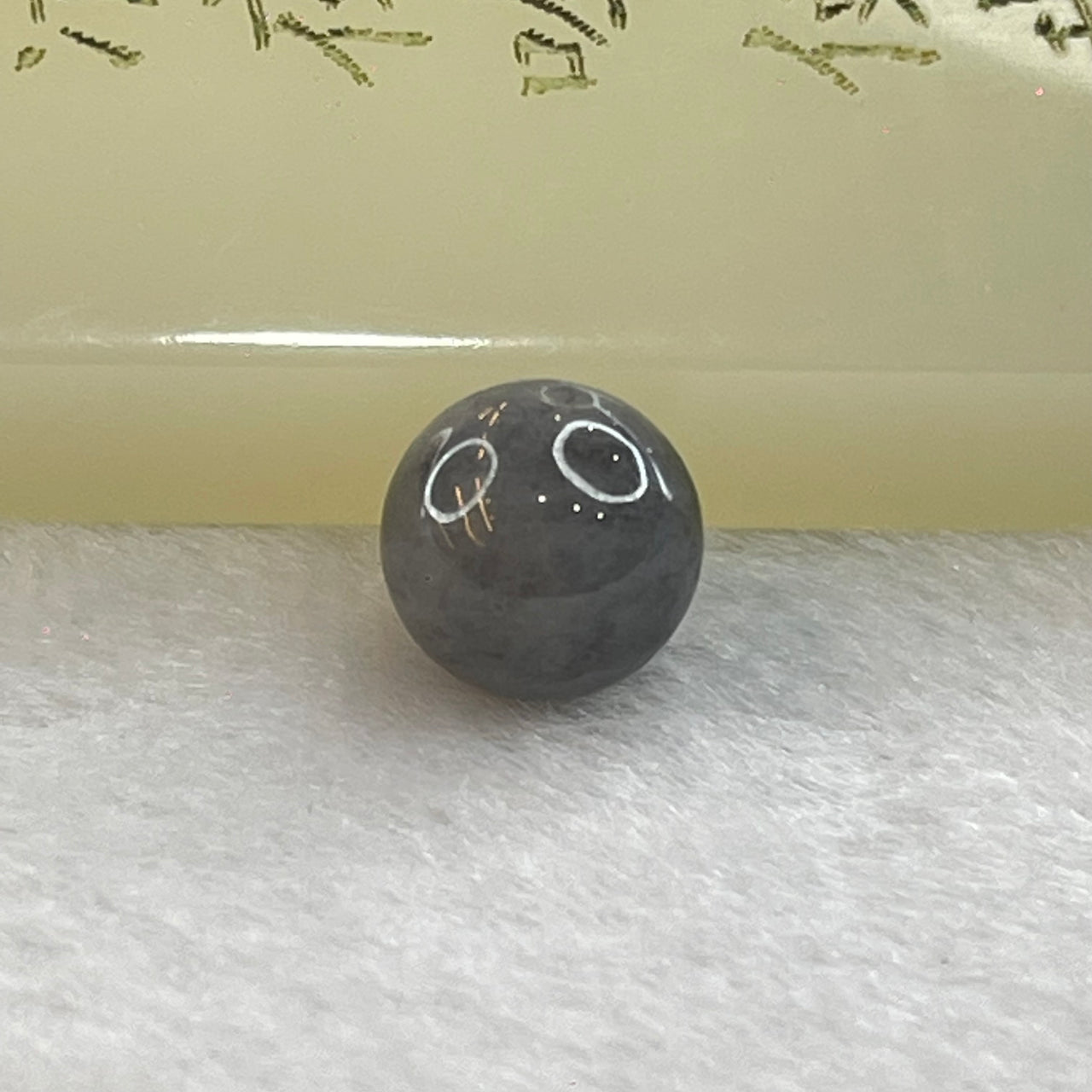 Type A Grey Wuji Jadeite Beads for Bracelet/Necklace/Earring/Ring 1.70g 9.9mm - Huangs Jadeite and Jewelry Pte Ltd