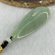 Natural Type A Light Green Jadeite People Seeking for Enlightenment Pendant 48.13g 70.6 by 28.5 by 13.8mm - Huangs Jadeite and Jewelry Pte Ltd