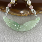 Natural Type A Green Jadeite Butterfly with Coins Pendant | Transformation, Longevity & Double Wealth Talisman (11.90g | 49.8 x 17.8 x 7.0mm) - Huangs Jadeite and Jewelry Pte Ltd