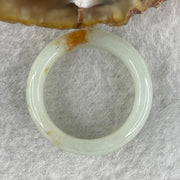 Certified Type A Light Green with Reddish Spot Jadeite Rings 3.06g 5.6 by 3.4mm US 6.8 HK 15 (Close To Perfect ) - Huangs Jadeite and Jewelry Pte Ltd