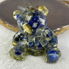 Acrylic with Natural Sodalite Bear Mini Display 126.49g 63.6 by 59.6 by 59.7mm - Huangs Jadeite and Jewelry Pte Ltd