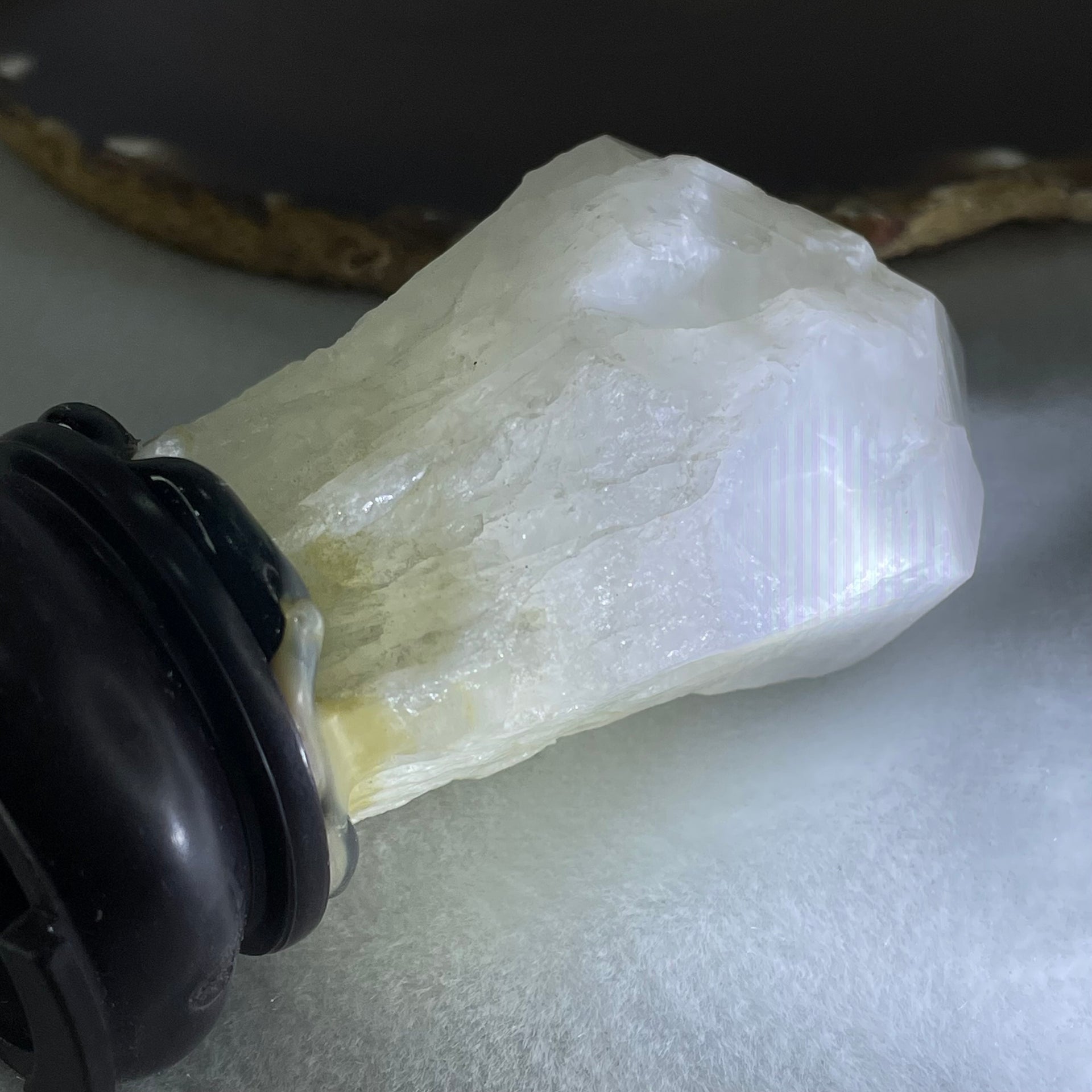 Natural Milky White Quartz Display 237.47g 55.9 by 47.1 by 108.9mm - Huangs Jadeite and Jewelry Pte Ltd