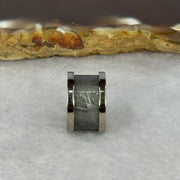 14.0mm Meteorite in Titanium Pendent / Charm (Grey Color) 3.30g 9.0 by 14.4mm - Huangs Jadeite and Jewelry Pte Ltd