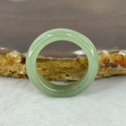 Type A Medium Green Jadeite Ring 3.64g 6.1 by 3.5mm US7/HK15.5 (External Line) - Huangs Jadeite and Jewelry Pte Ltd
