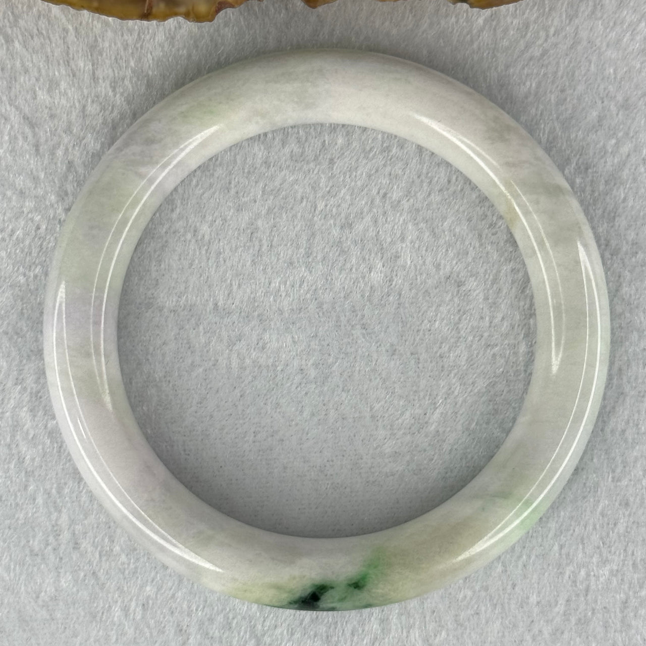 Type A Light Lavender with Green Piao Hua Bangle 49.42g 10.0 by 9.6mm Internal Diameter 54.0mm (Slight External Rough) - Huangs Jadeite and Jewelry Pte Ltd