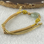 Type A Blueish Green Jadeite Ping An Kou String Bracelet 2.91g 15.2 by 5.7mm - Huangs Jadeite and Jewelry Pte Ltd