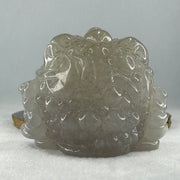 Natural White Agate with Citrine 3 Legged Toast Display 800.5g 113.0 by 85.0 by 90.0mm - Huangs Jadeite and Jewelry Pte Ltd