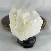 Natural Milky White Quartz Display 460.99g 83.3 by 70.1 by 94.2mm - Huangs Jadeite and Jewelry Pte Ltd
