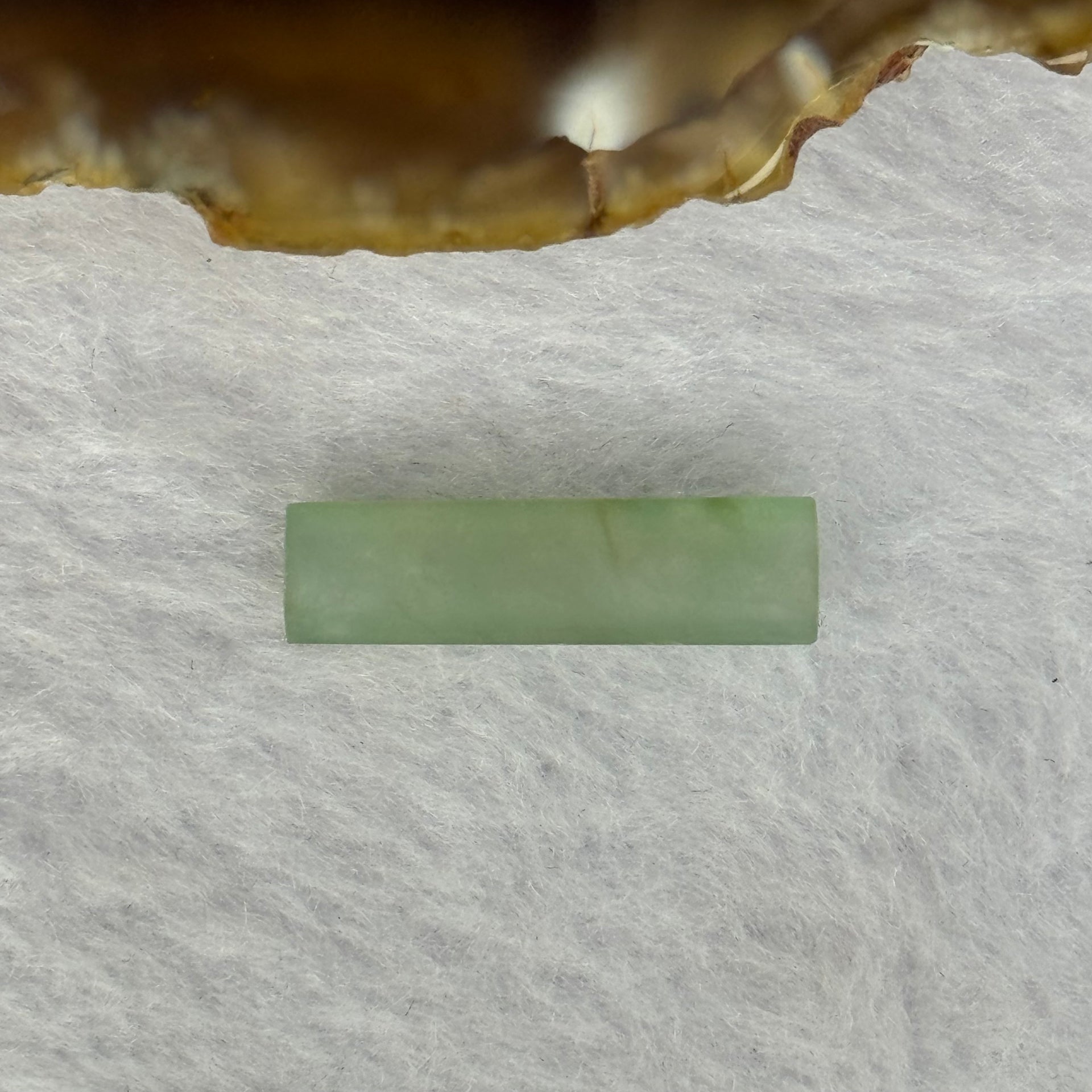Type A ICY Green Jadeite Jade Stone For Setting 7.45ct 23.7 by 6.6 by 3.7mm - Huangs Jadeite and Jewelry Pte Ltd