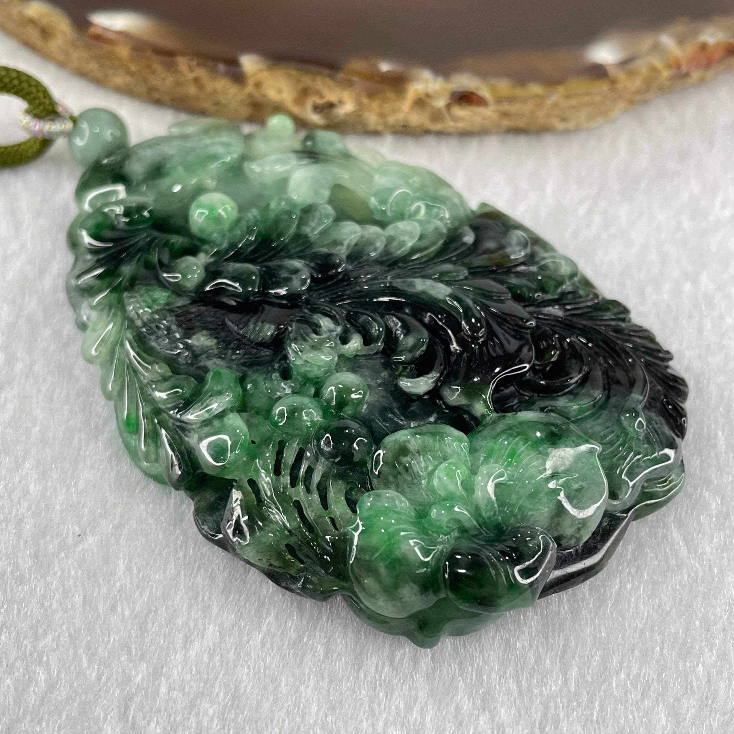 翡翠 JADE 黒翡翠 貔貅 台湾購入 ネックレス ※トップのみ その他