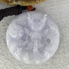 Type A Lavender Jadeite Water Dragon 吸水龙 Pendent 61.65g 54.8 by 12.8 mm - Huangs Jadeite and Jewelry Pte Ltd