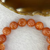 Good Grade Natural Sunstone, Heliolite and Aventurine Feldapar Beads Bracelet 天然金太阳日光石珠手链 33.56g 17cm 11.2 mm 18 Beads - Huangs Jadeite and Jewelry Pte Ltd