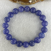 Certified Good Grade Natural Blue Tanzanite Beads Bracelet 40.31g 16.5cm 10.8mm 19Beads - Huangs Jadeite and Jewelry Pte Ltd
