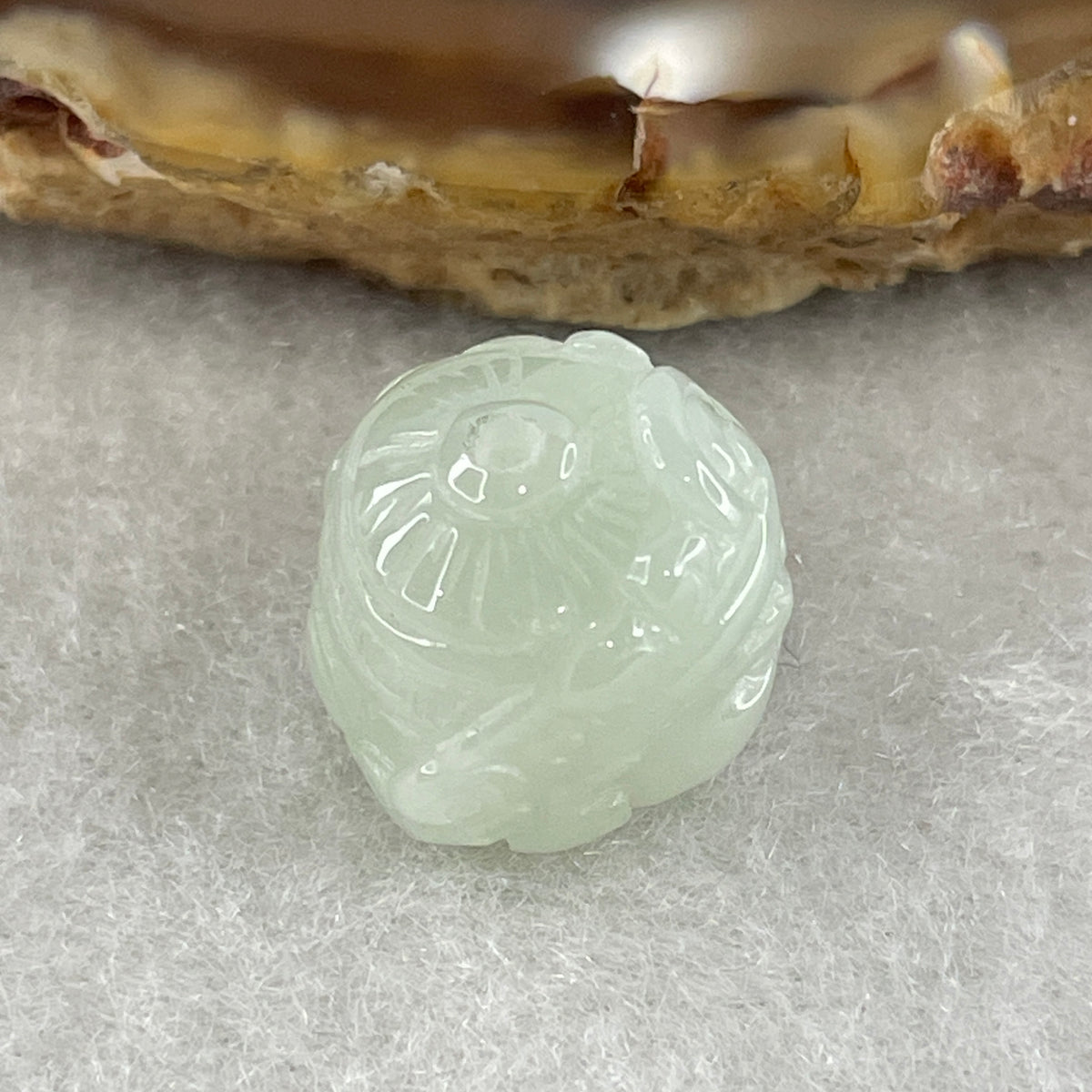 Natural Type A Green Jadeite Daikokuten Mahakala Pendant | God of Wealth & Sacred Protection Talisman (3.77g | 13.0 x 13.1 x 11.4mm) - Huangs Jadeite and Jewelry Pte Ltd