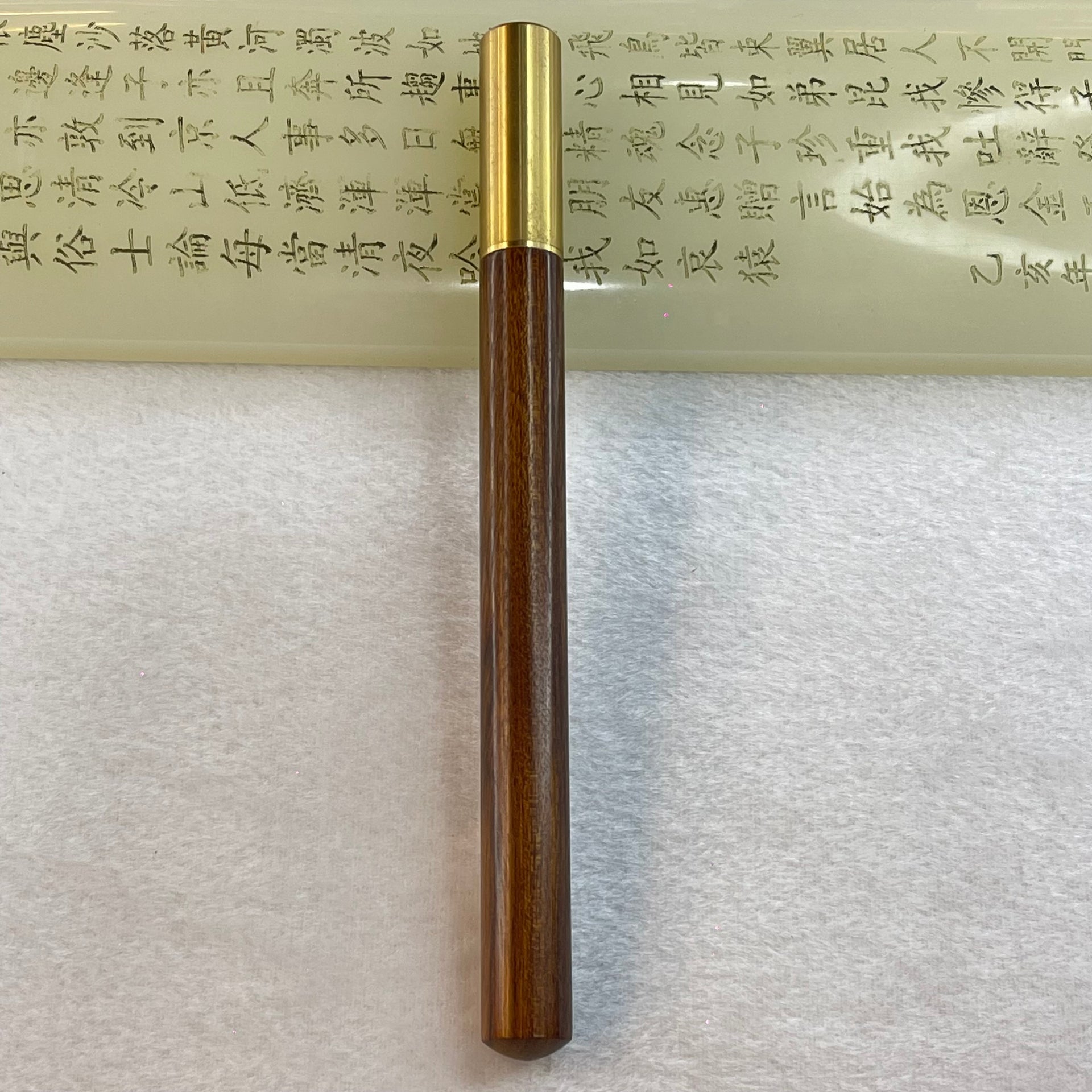 Natural Wood Handmade Pen 21.92g 147.8 by 12.2mm - Huangs Jadeite and Jewelry Pte Ltd