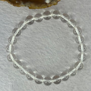 Natural Clear Quartz Bracelet 天然白水晶手链 18.58g 16.5cm 8.4mm 24 Beads - Huangs Jadeite and Jewelry Pte Ltd