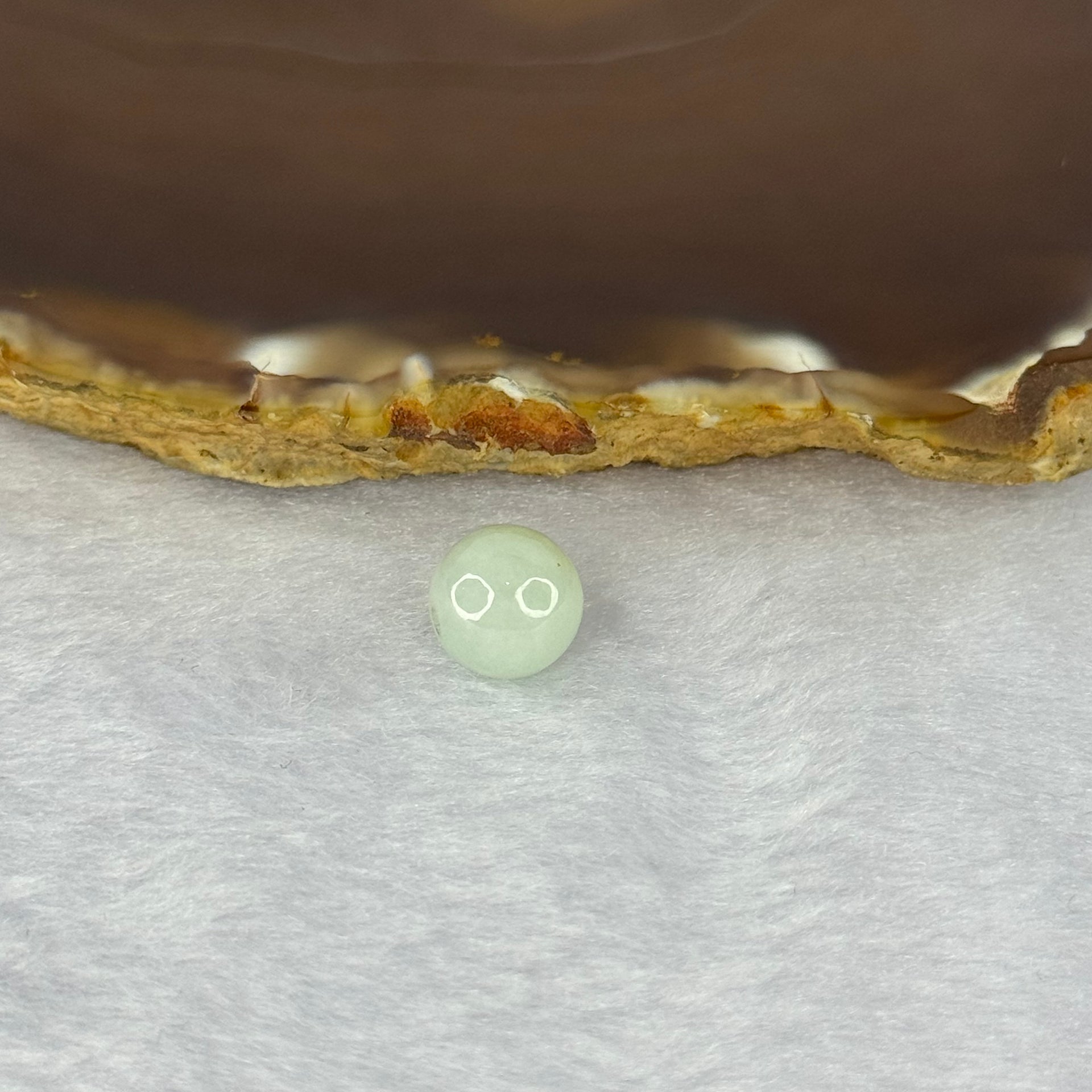 Type A Sky Blue Jadeite Bead for Bracelet/Necklace/Earrings/Rings 1.45g 9.5mm - Huangs Jadeite and Jewelry Pte Ltd