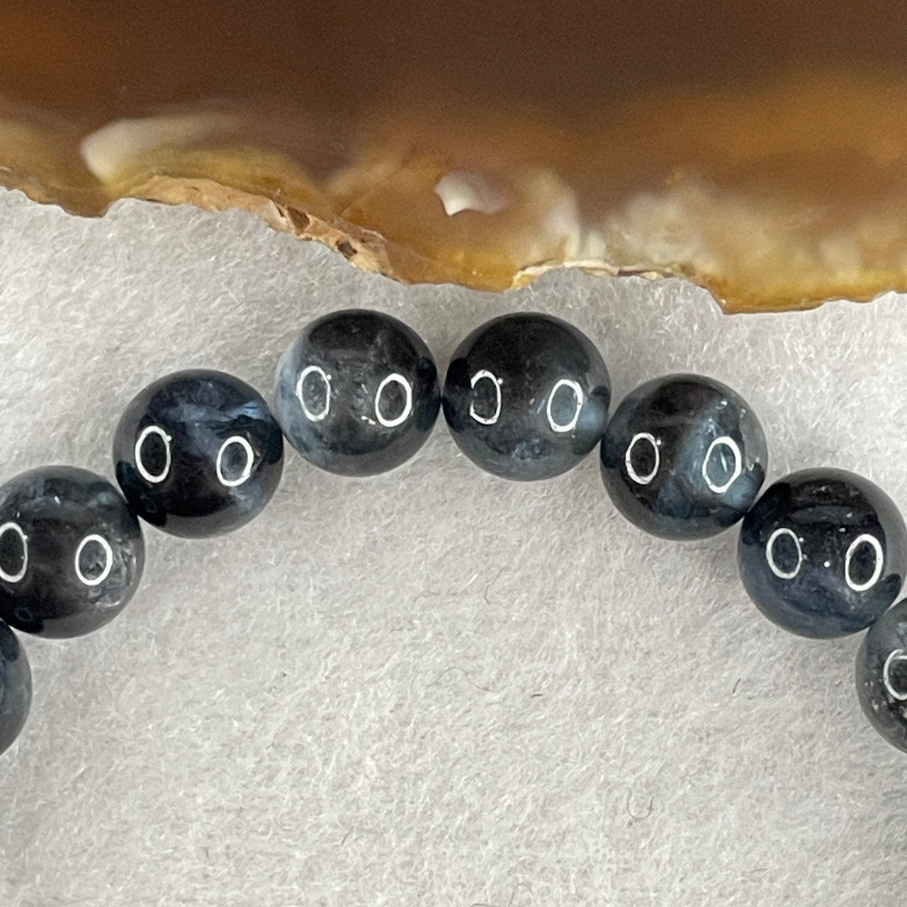 Certified Natural Above Average Blue Devil Aquamarine Beads Bracelet 17.578g 15.5cm 8.4mm 23Beads