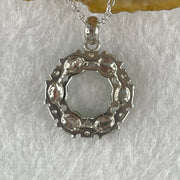 Type A Green Jadeite Cabochon in S925 Sliver Necklace 2.92g 3.9 by 1.5mm 6pcs - Huangs Jadeite and Jewelry Pte Ltd
