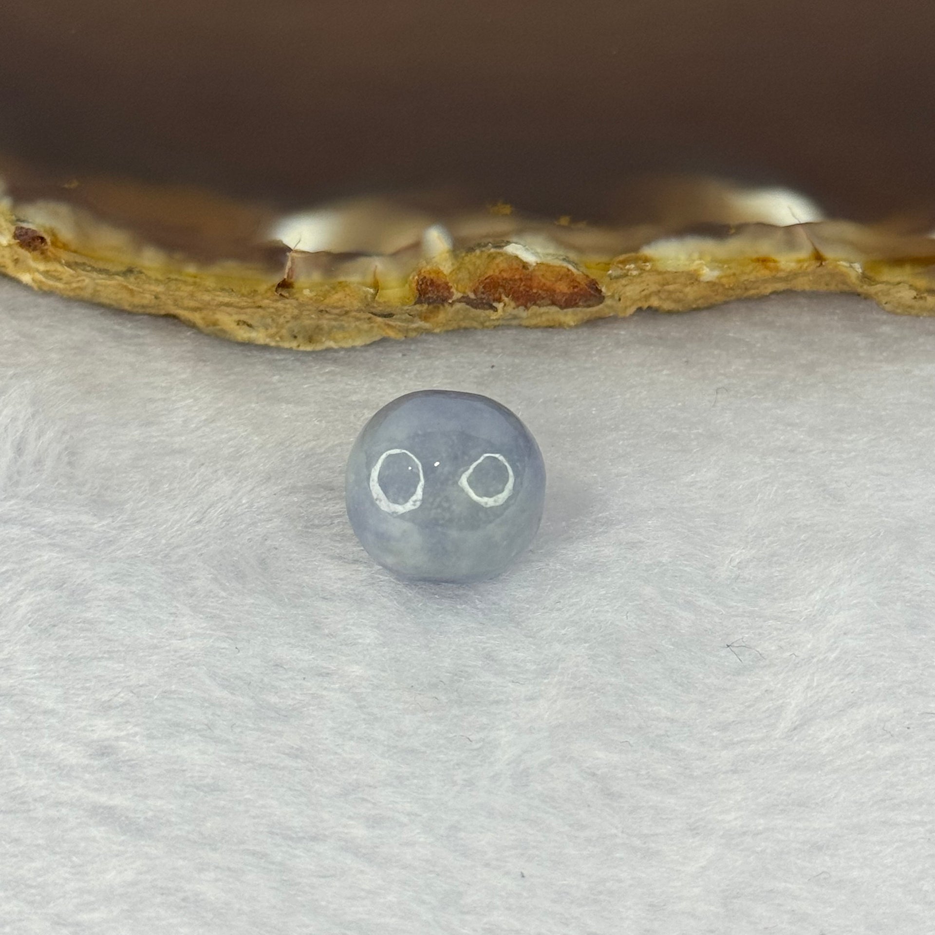 Type A Intense Lavender Jadeite Bead for Bracelet/Necklace/Earrings/Rings 3.86g 13.2mm - Huangs Jadeite and Jewelry Pte Ltd