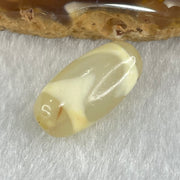 Natural Powerful Tibetan Old Oily Agate Tiger Tooth Daluo Dzi Bead Heavenly Master (Tian Zhu) 虎呀天诛 2.91g 20.1 by 10.2mm - Huangs Jadeite and Jewelry Pte Ltd