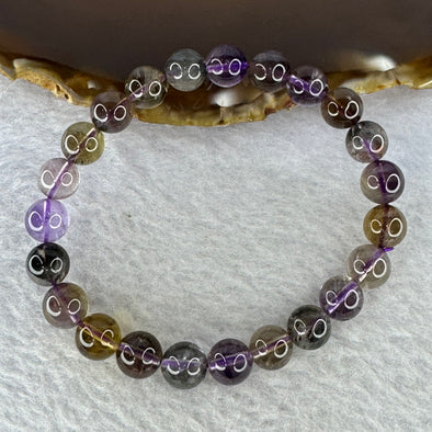 Natural Auralite Crystal Bracelet 极光手链 17.79g 8.4 mm 23 Beads - Huangs Jadeite and Jewelry Pte Ltd