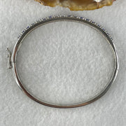 Natural Blue Topaz With Crystals in S925 Sliver Bracelet 12.96g 6.1 by 3.3mm - Huangs Jadeite and Jewelry Pte Ltd