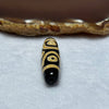 Natural Powerful Tibetan Old Oily Agate 6 Eyes Dzi Bead Heavenly Master (Tian Zhu) 六眼天诛 7.57g 39.5 by 11.5mm - Huangs Jadeite and Jewelry Pte Ltd
