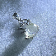 Above Average Grade Rare Natural Blue Dumortierite Rutilated Quartz in S925 Rat Pendant 1.63g 9.9 by 7.1 by 5.5mm - Huangs Jadeite and Jewelry Pte Ltd