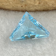 Natural Sky Blue Topaz Trillion Shape 10.16ct 12.9 by 9.3 by 4.3mm - Huangs Jadeite and Jewelry Pte Ltd