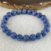 Natural Blue Kyanite Beads Bracelet 25.40g 15.5cm 8.9mm 22 Beads - Huangs Jadeite and Jewelry Pte Ltd
