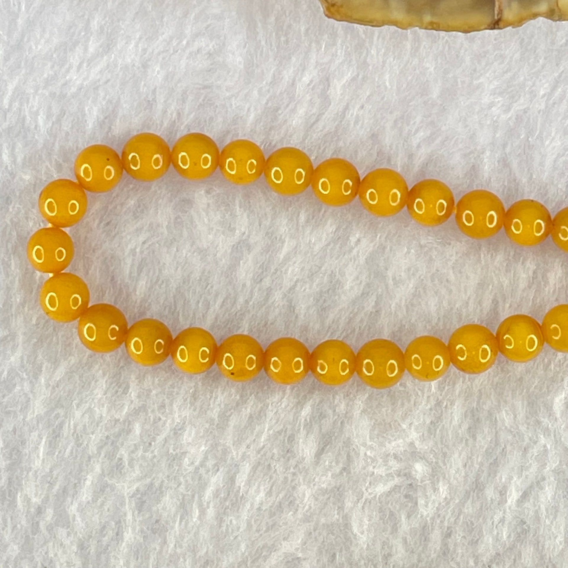 Natural Butterscotch Amber Beads Necklace 5.77g 40cm 4.9mm 86 Beads - Huangs Jadeite and Jewelry Pte Ltd