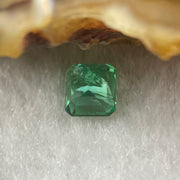 Natural Colombia Green Emerald (Beryl) Cut-Cornered Rectangular step cut 0.79ct 5.4 by 5.0 by 3.8mm - Huangs Jadeite and Jewelry Pte Ltd