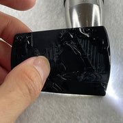 Type A Opaque to Partial Translucent Black Omphacite Jadeite Shan Shui with Guiren Benefactor Pendant 23.01g 60.5 by 42.6 by 6.2mm - Huangs Jadeite and Jewelry Pte Ltd