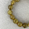 Good Grade Natural Golden Rutilated Quartz Beads Bracelet 天然金发晶珠手链 31.30g 16cm 10.8mm 18 Beads - Huangs Jadeite and Jewelry Pte Ltd