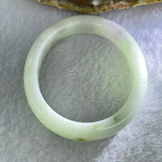 Type A Light Green and Lavender with Yellow spot Jadeite Bangle Internal Diameter 55.8mm 47.67g 12.6 by 7.7mm (Very Slight External Rough + Internal Lines) - Huangs Jadeite and Jewelry Pte Ltd