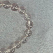 Natural Rose Quartz Beads Bracelet 天然玫瑰石英珠手链 28.99g 16.5cm 10.4mm 19 Beads - Huangs Jadeite and Jewelry Pte Ltd