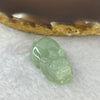 Type A Jelly Light Green Jadeite Pixiu Pendent A货浅绿色翡翠貔貅牌 7.36g 24.7 by 15.5 by 9.6 mm - Huangs Jadeite and Jewelry Pte Ltd