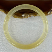 Transparent Yellow Quartzite Jade Bangle 天山玉手镯 Internal Diameter 62.0mm 33.28g 9.3 by 8.3mm - Huangs Jadeite and Jewelry Pte Ltd