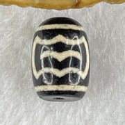 Natural Powerful Tibetan Old Oily Agate Double Garuda Dzi Bead Heavenly Master (Tian Zhu) 2.31g 13.7 by 10.1mm - Huangs Jadeite and Jewelry Pte Ltd