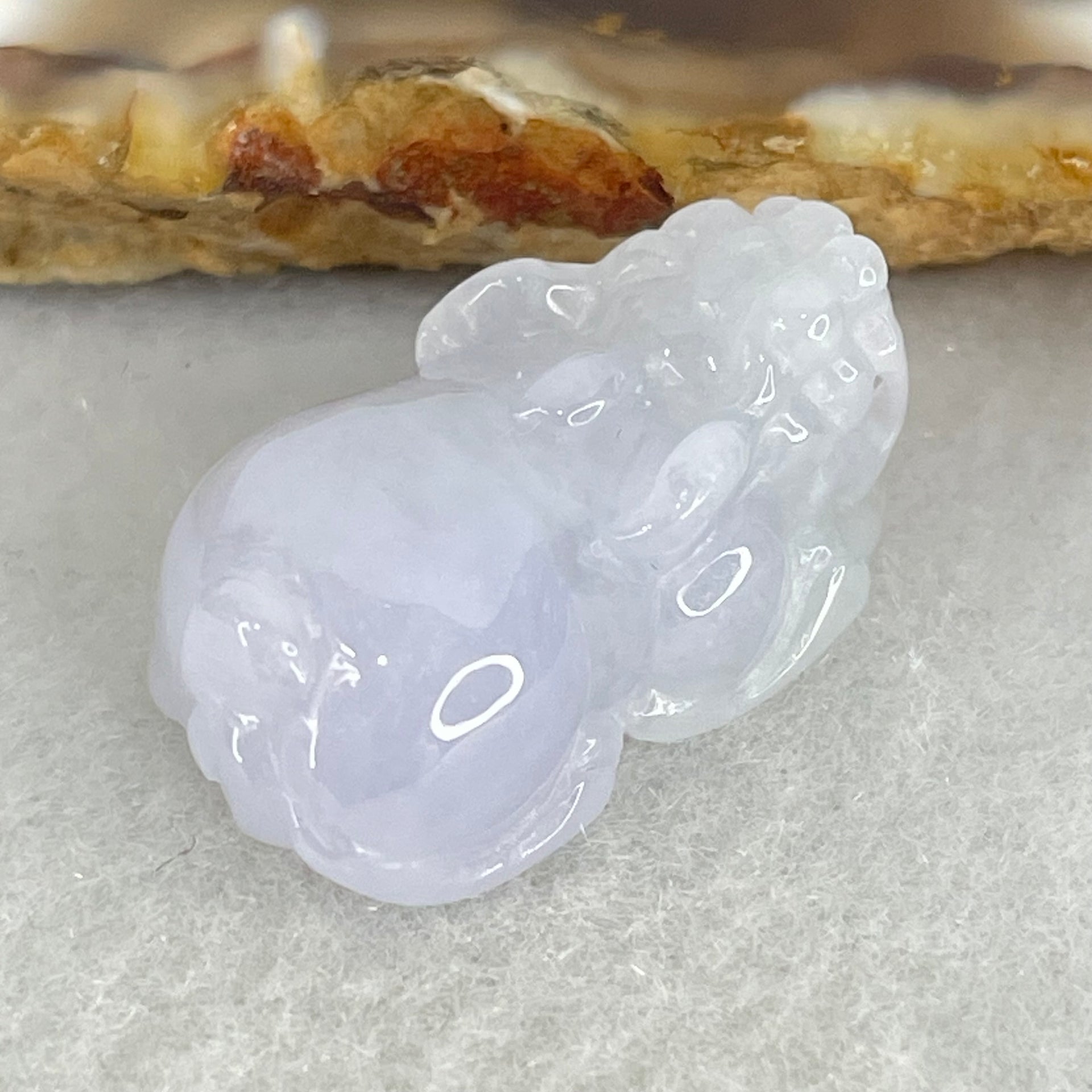 Type A Full Lavender Jadeite Pixiu Pendant Charm 5.95g 23.8 by 12.8 by 10.7mm - Huangs Jadeite and Jewelry Pte Ltd