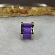 12.0mm Meteorite in Titanium Pendent / Charm (Purple Color) 2.65g 9.0 by 12.6mm - Huangs Jadeite and Jewelry Pte Ltd