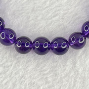 Very Good Grade Natural Amethyst Bracelet 18.19g 16cm 8.4mm 24 Beads - Huangs Jadeite and Jewelry Pte Ltd