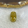 Good Grade Natural Golden Rutilated Quartz Crystal Lulu Tong Barrel 天然金顺发晶水晶露露通桶 
2.20g 13.7 by 9.6mm - Huangs Jadeite and Jewelry Pte Ltd