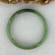 Baby or Kids Type A Green Jadeite Bangle Internal Diameter 44.6mm 11.71g 6.9 by 4.5mm (Very Slight Internal Lines) - Huangs Jadeite and Jewelry Pte Ltd