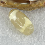 Natural Powerful Tibetan Old Oily Agate Tiger Tooth Daluo Dzi Bead Heavenly Master (Tian Zhu) 虎呀天诛 2.93g 19.9 by 10.1mm - Huangs Jadeite and Jewelry Pte Ltd