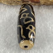 Natural Powerful Tibetan Old Oily Agate 9 Cai Shen Dzi Bead Heavenly Master (Tian Zhu) 九财神天珠 9.00g 38.2 by 13.0mm - Huangs Jadeite and Jewelry Pte Ltd